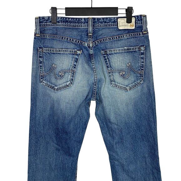 AG Jeans Adriano Goldschmied Protege Mens 32 Denim Y2K Distressed Straight NEW - Picture 9 of 13